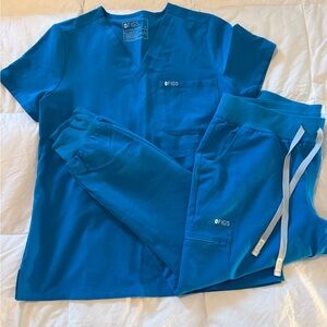 Figs Extreme Blue scrub set
